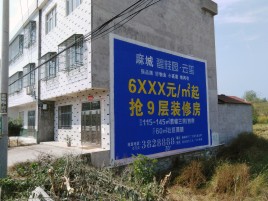 太湖墙体广告质量分析