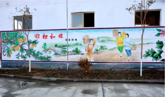 太湖乡镇文化墙 乡风文明焕发新活力