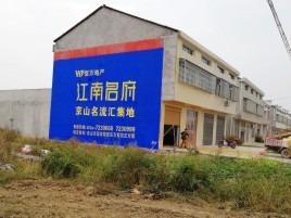 太湖农村墙体广告在不同形式上面展现的不同特色